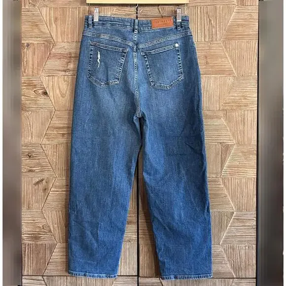 Ted Baker Womens Blue Denim Jeans Size 30 Relaxed Fit High Rise - Picture 3 of 5